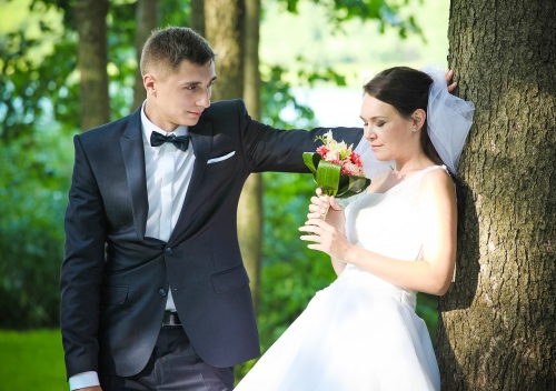 zdjęcia ślubne - sesja w plenerze