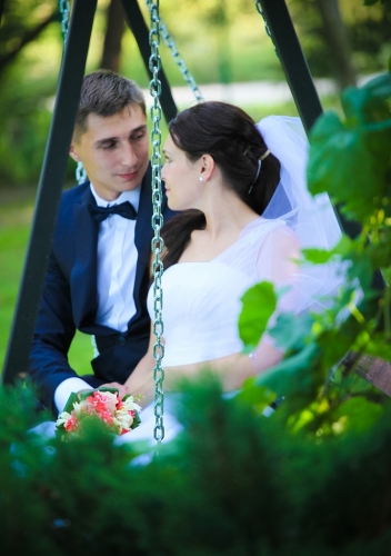 zdjęcia ślubne - sesja w plenerze